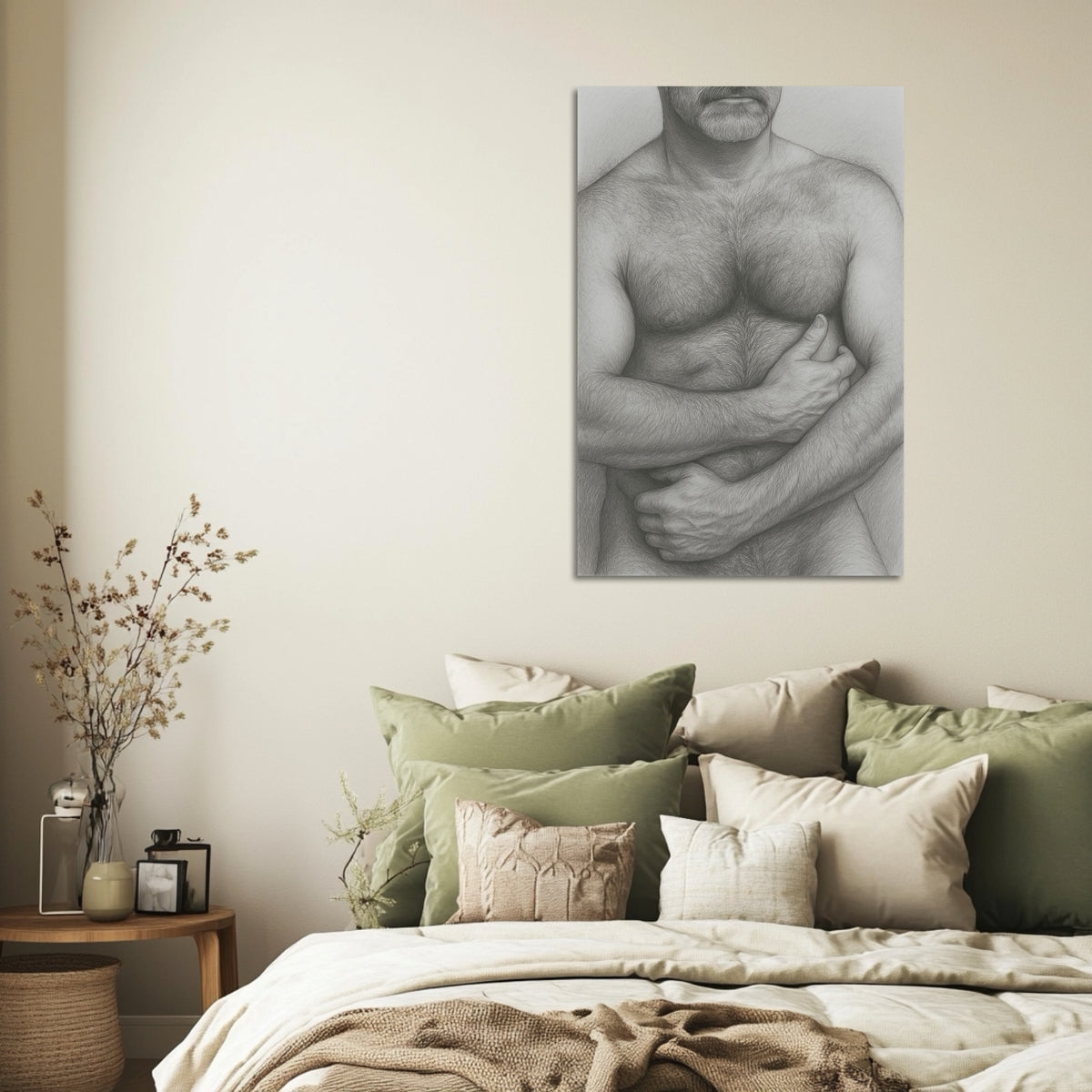 Hairy Chest — 18+ Men's Art Print