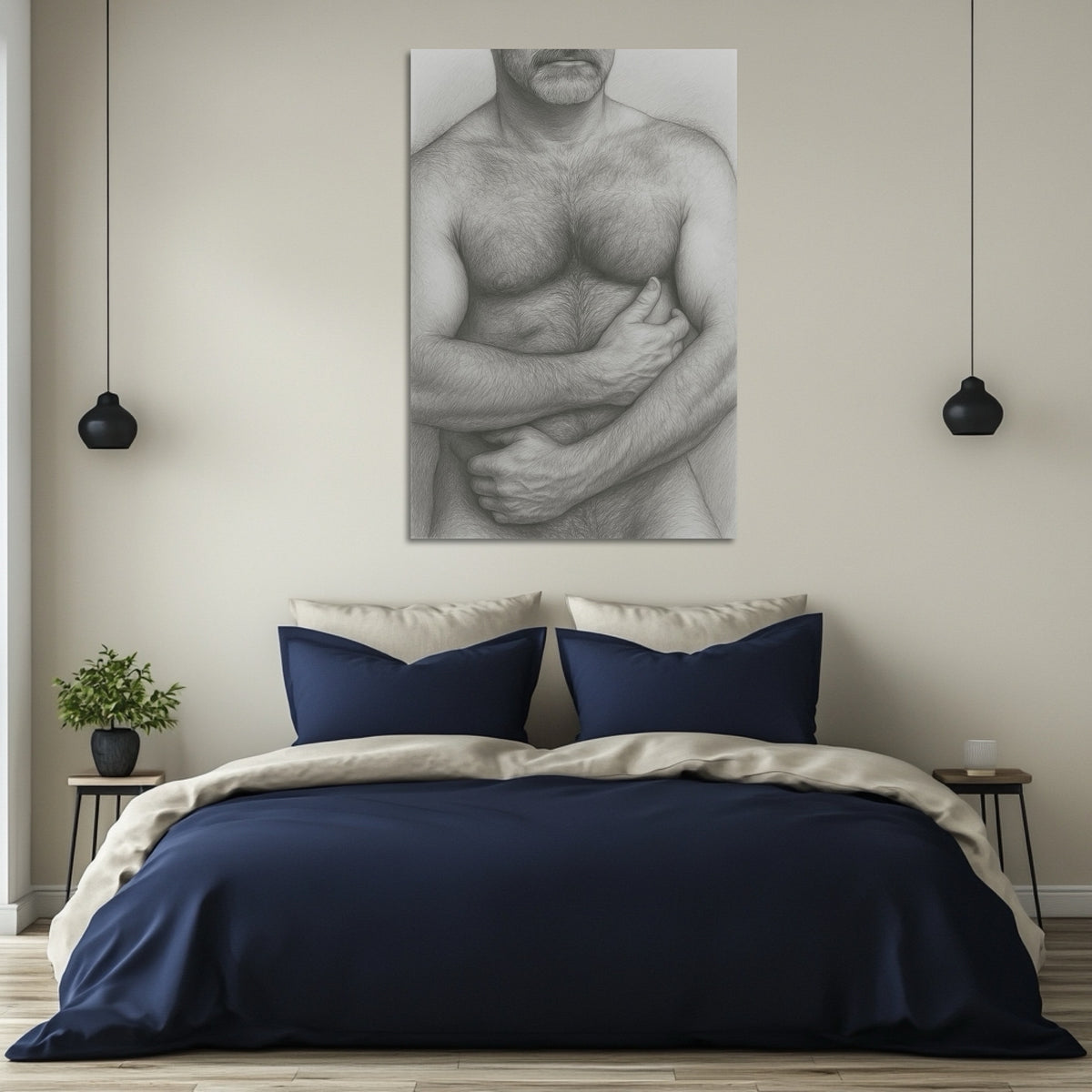 Hairy Chest — 18+ Men's Art Print