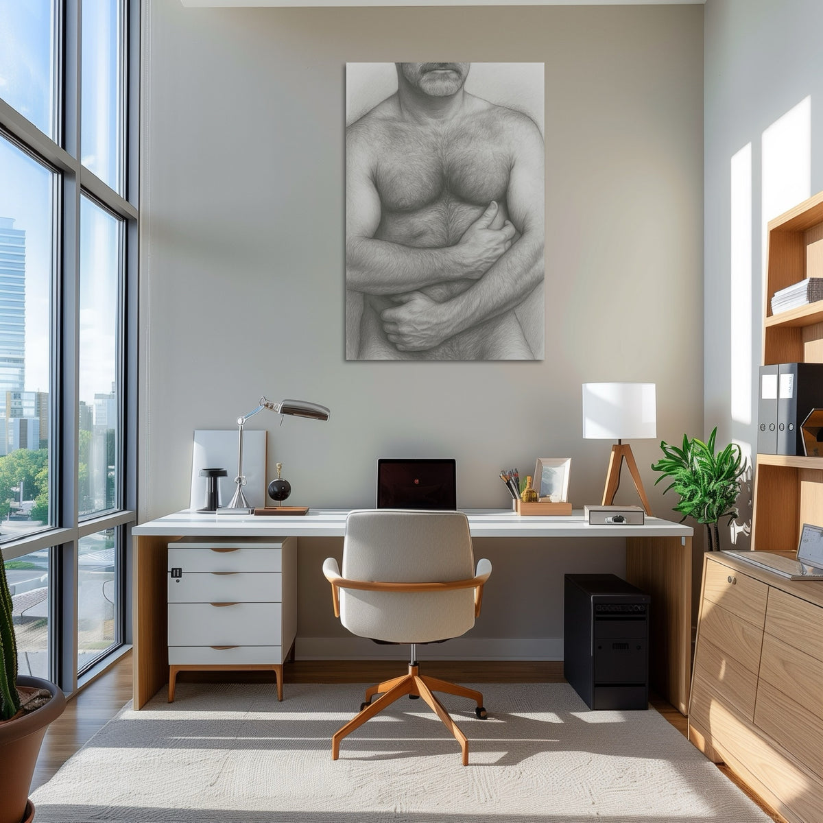Hairy Chest — 18+ Men's Art Print
