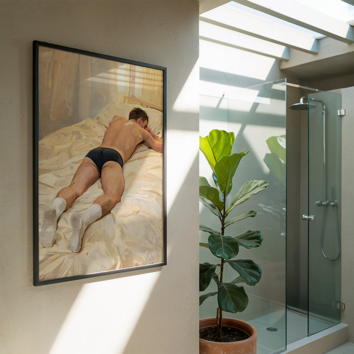 White Socks & Briefs — Gay Men's Art Print