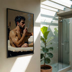 Man in the Bath — 18+ Men's Art Print